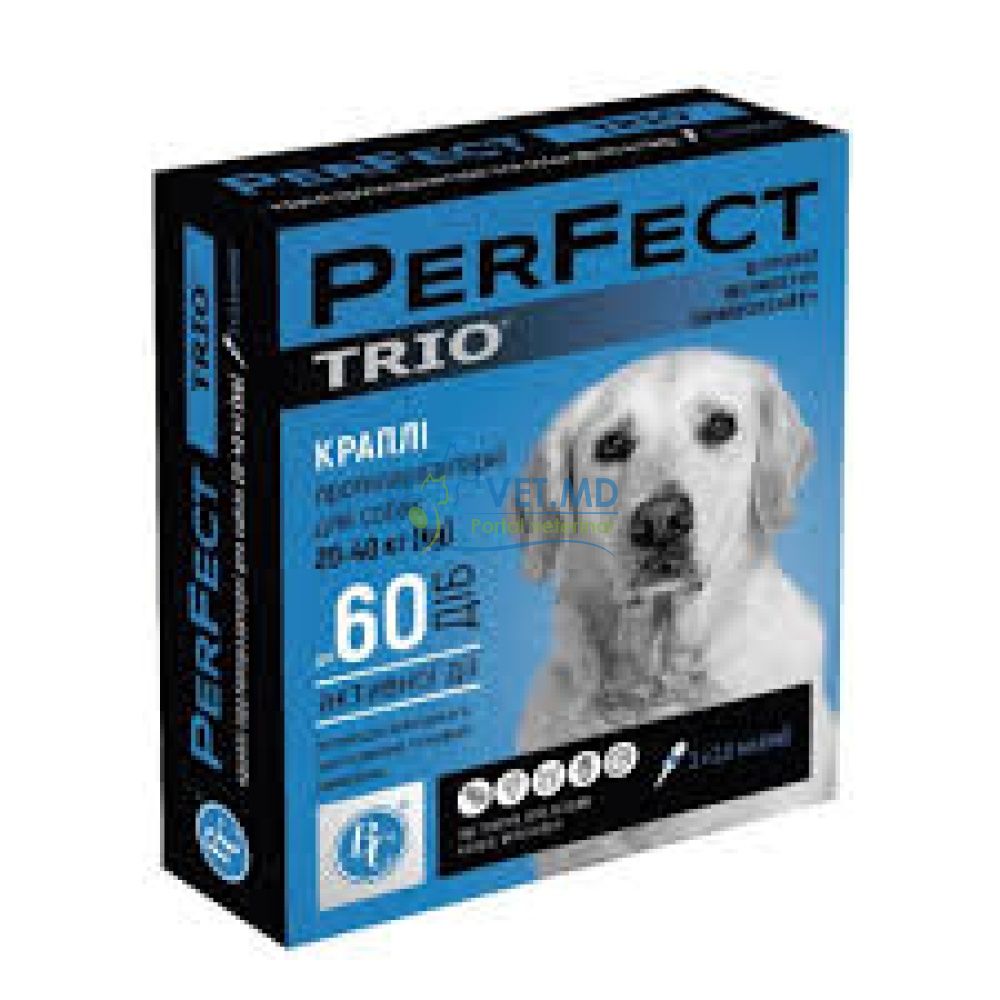 PerFect TRIO – Picături spot-on pentru câini cu greutatea între 20 și 40 kg